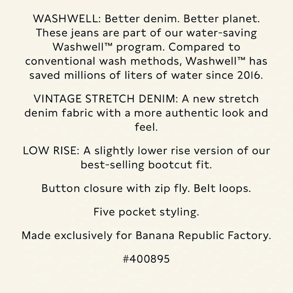 Banana Republic Vintage Stretch Low-Rise Bootcut Jean - Picture 9 of 11